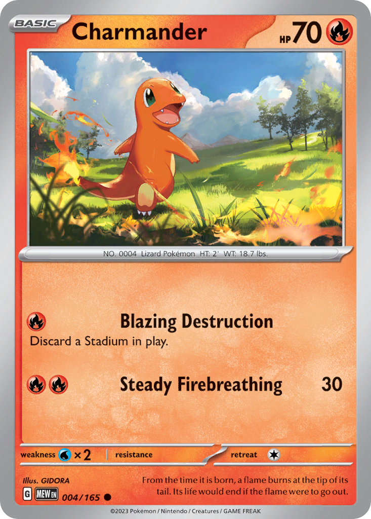 151 Set Charmander #4/165