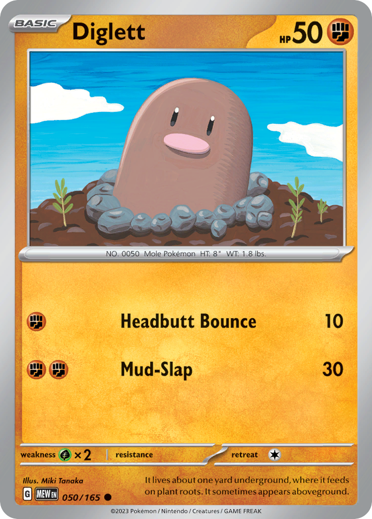151 Set Diglett #50/165