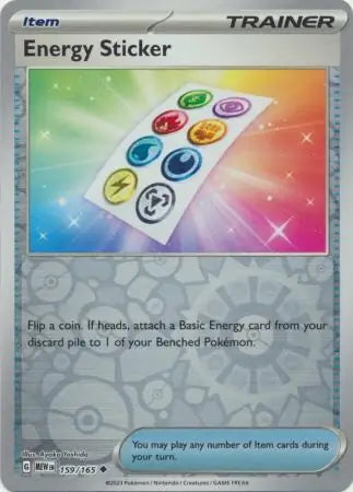 151 Set Energy Sticker #159/165 reverse holo