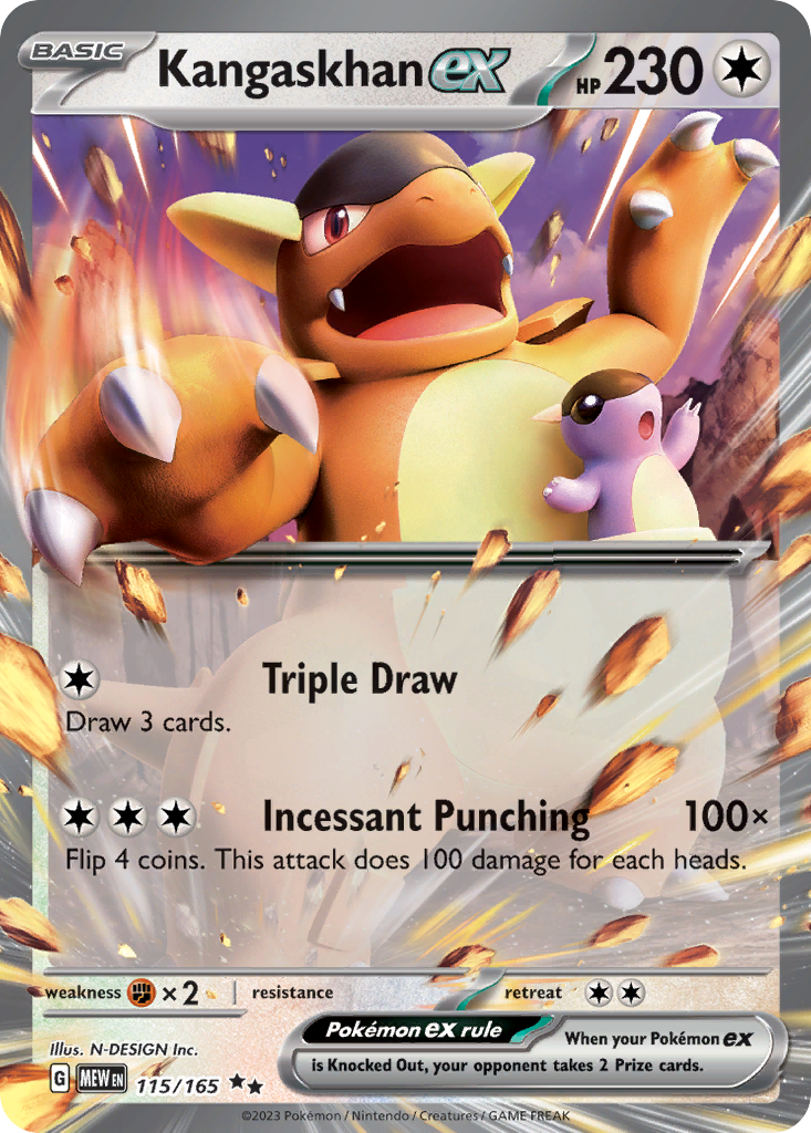151 Set Kangaskhan EX #115/165