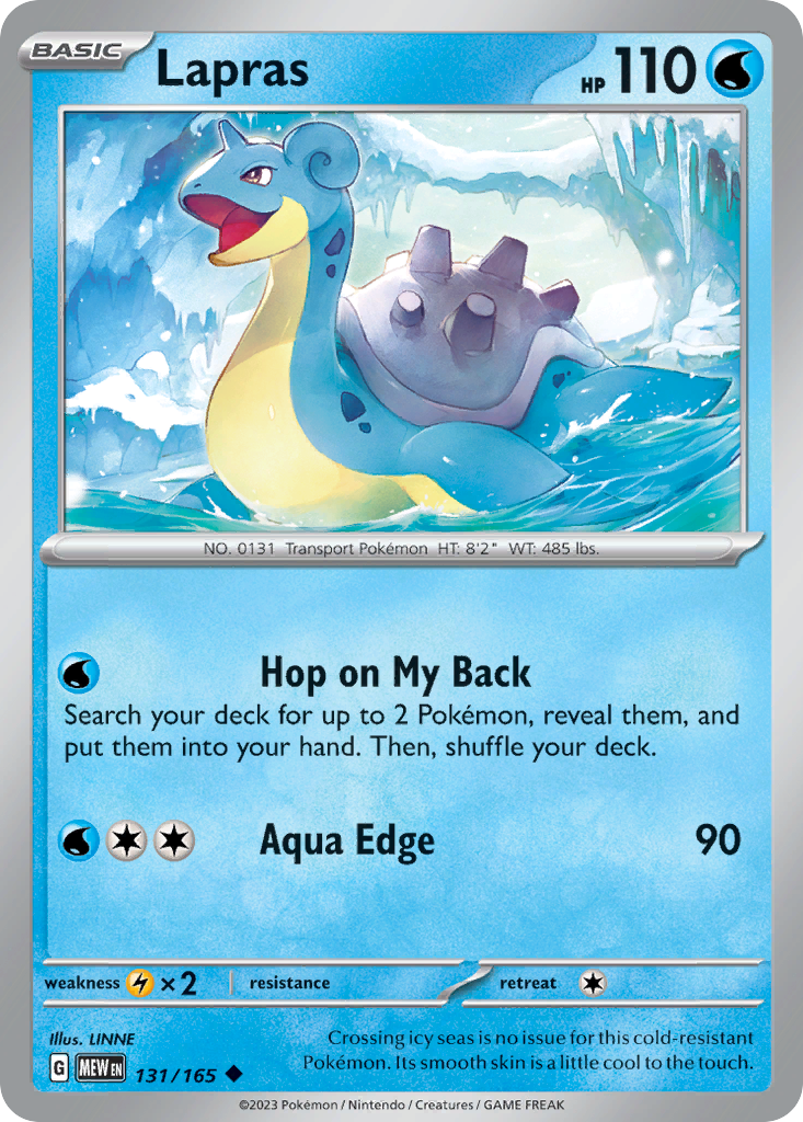 151 Set Lapras #131/165 –