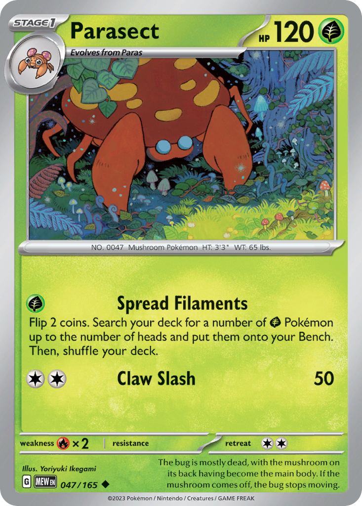 151 Set Parasect #47/165