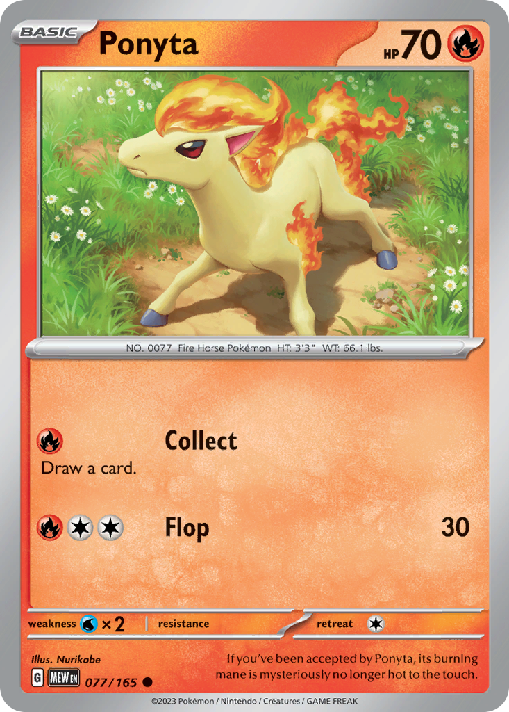 151 Set Ponyta #77/165 –