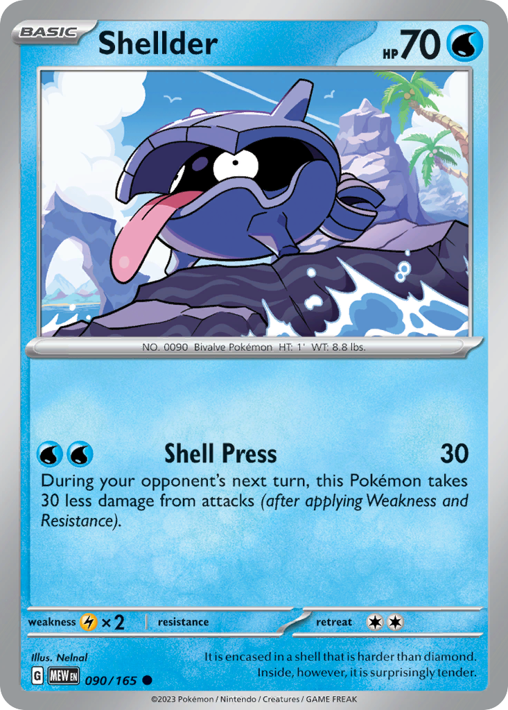 151 Set Shellder #90/165