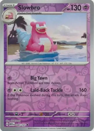 151 Set Slowbro #80/165 reverse holo