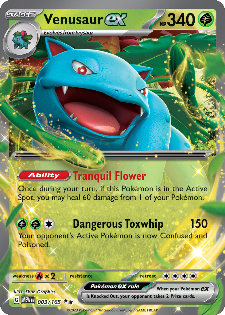 151 Set Venusaur EX #3/165