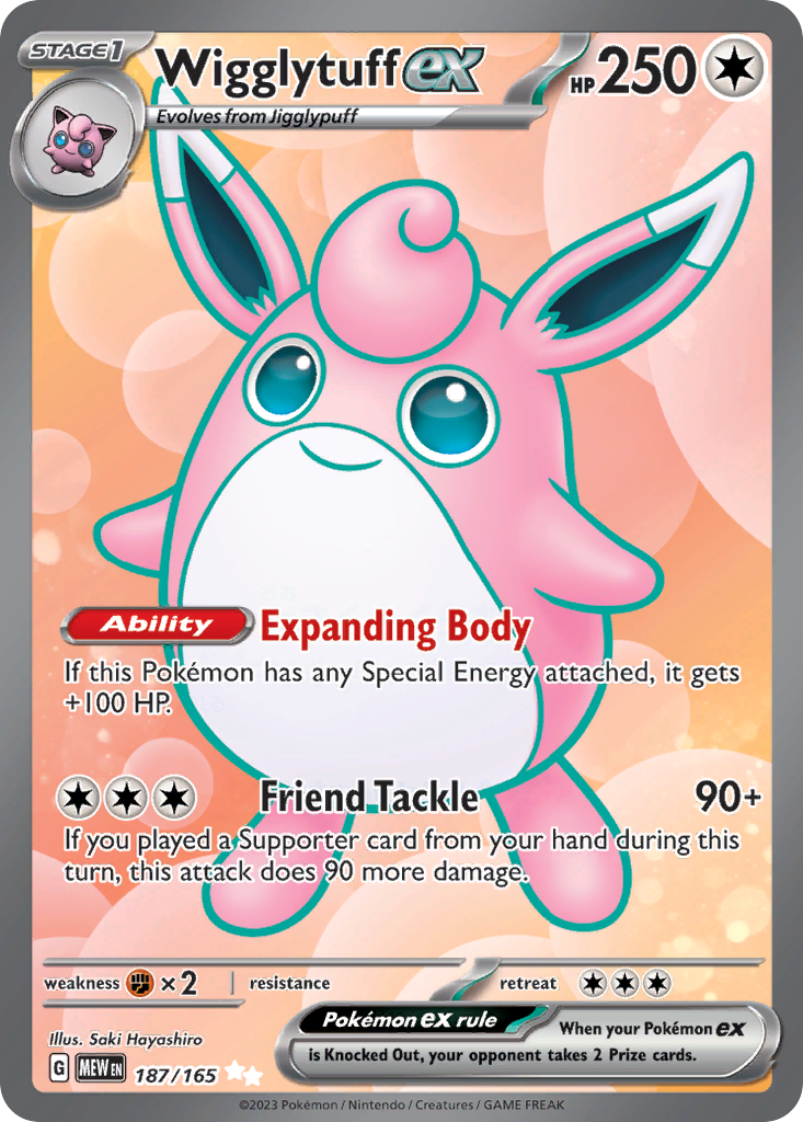 151 Set Wigglytuff #187/165