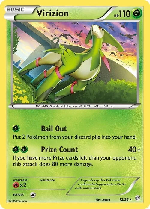 Ancient Origins Holo Virizion #12/98