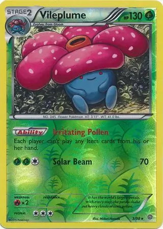 Ancient Origins Vileplume #3/98 reverse holo