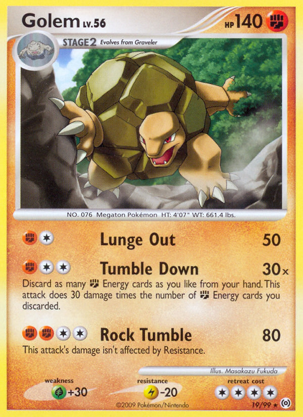 Arceus Set Golem #19/99
