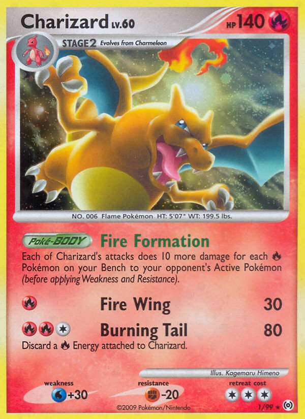 Arceus Set Holo Charizard #1/99