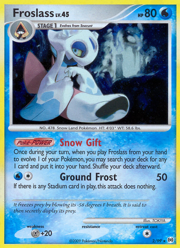 Arceus Set Holo Froslass #2/99
