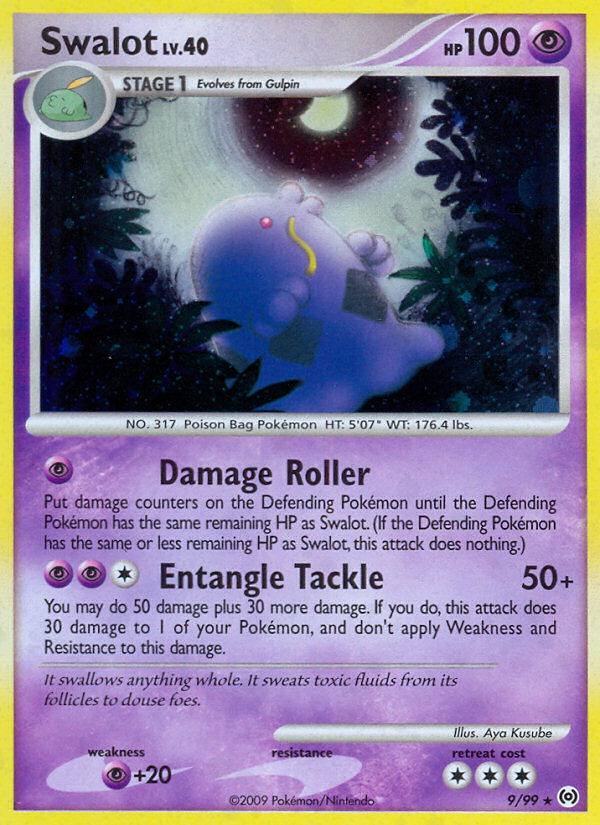 Arceus Set Holo Swalot #9/99