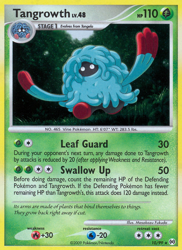 Arceus Set Holo Tangrowth #10/99