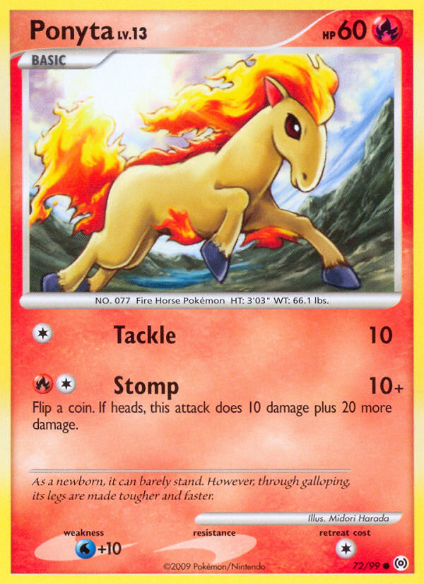 Arceus Set Ponyta #72/99