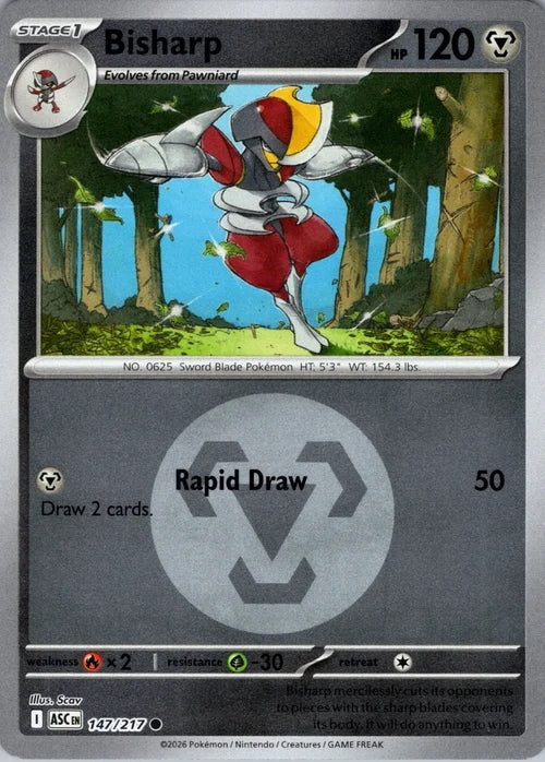 bisharp pokemon card Pokemon TCG Bisharp SVP 112 Battle Academy 2024 Stamp Black Star Promo