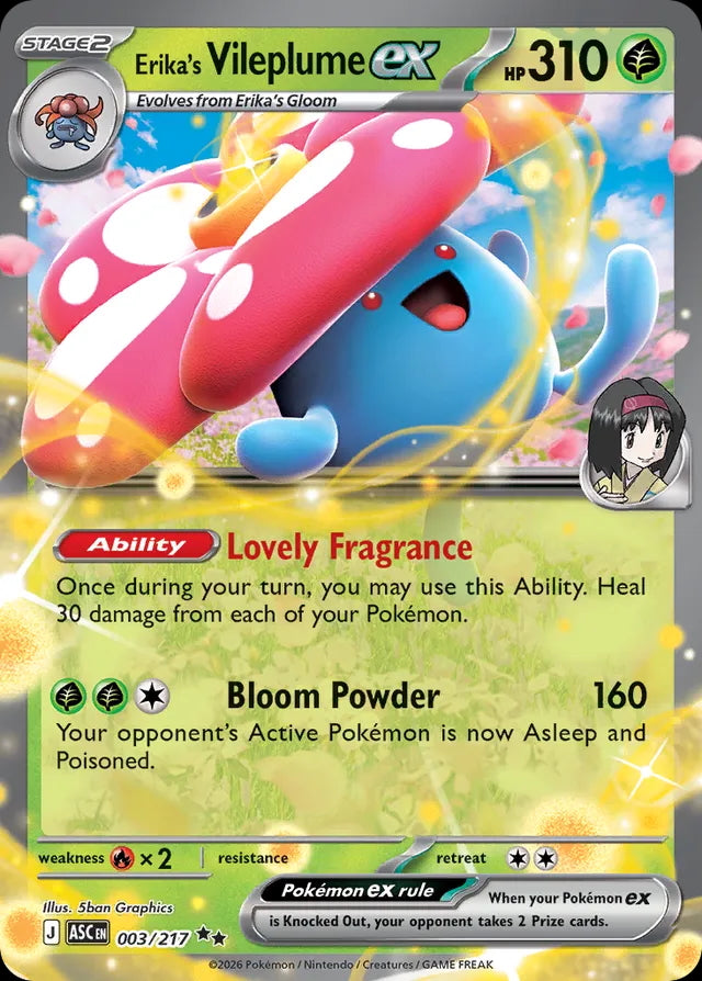 Ascended Heroes Erika’s Vileplume ex #003/217