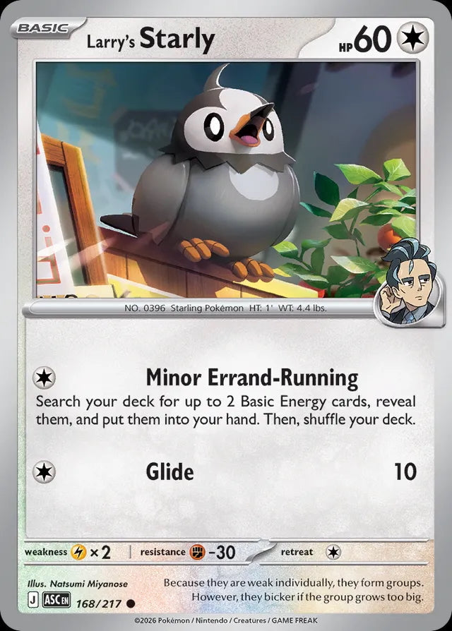 Ascended Heroes Larry's Starly #168/217 –