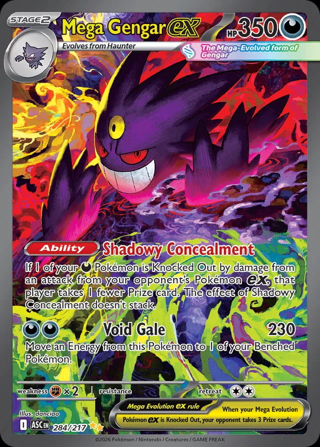 Ascended Heroes Mega Gengar ex #284/217 – Kaartenverzamelen.nl