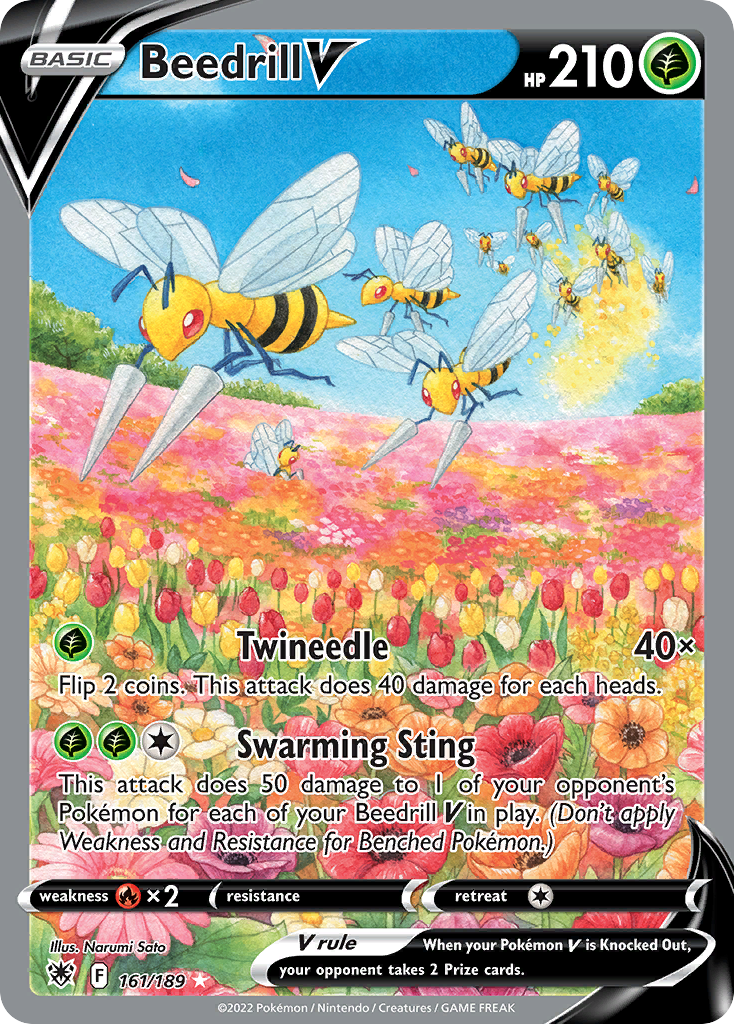 Astral Radiance Beedrill V #161/189