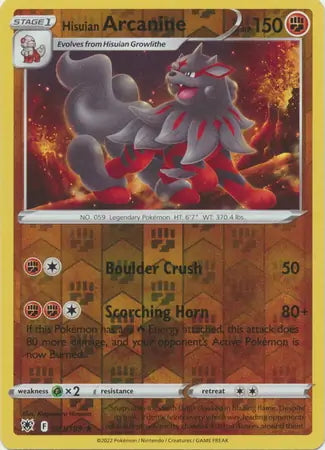 Astral Radiance Hisuian Arcanine #71/189 reverse holo