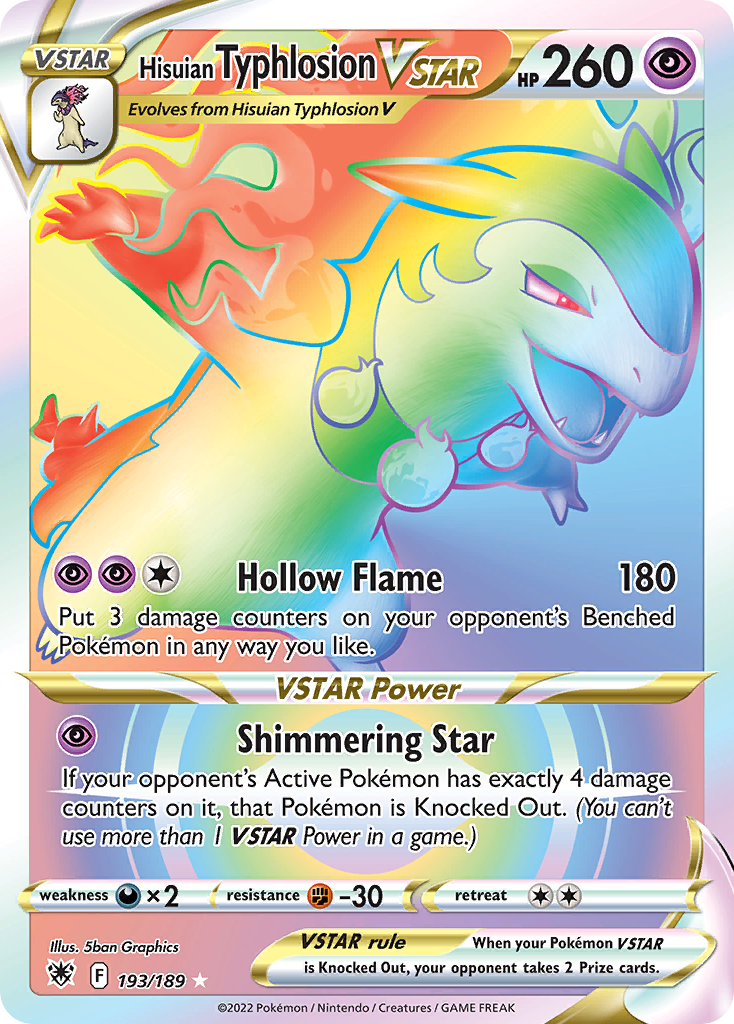 Astral Radiance Hisuian Typhlosion VSTAR #193/189
