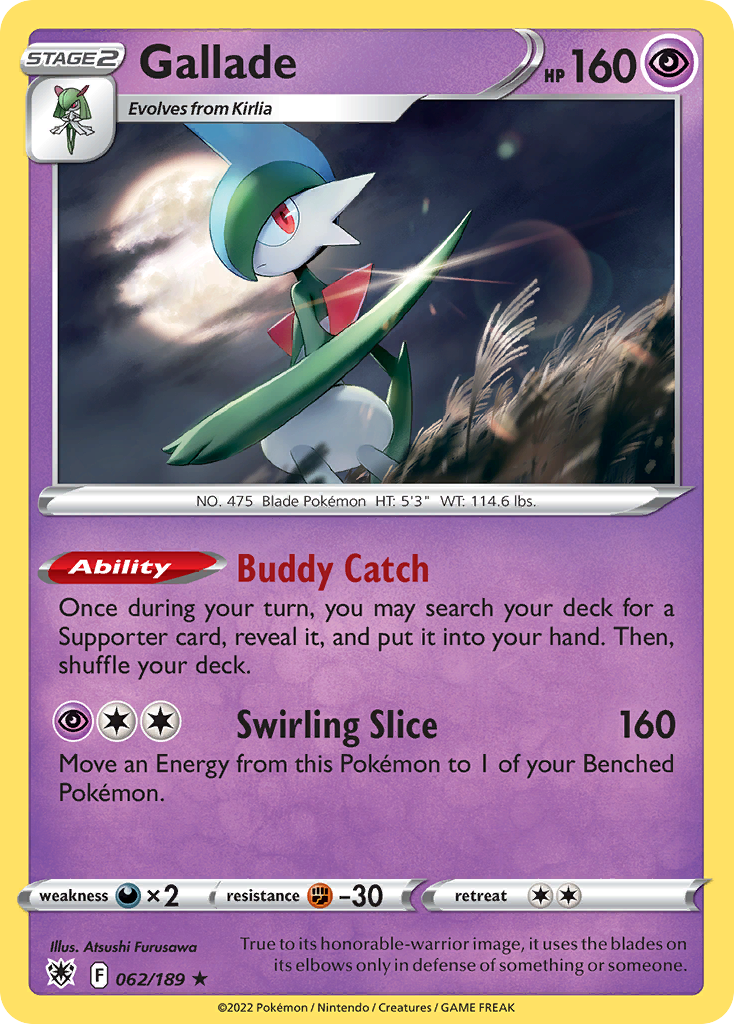 Astral Radiance Holo Gallade #62/189