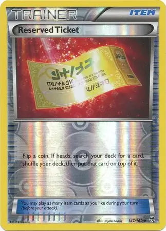 BREAKthrough Reserved Ticket #147/162 reverse holo