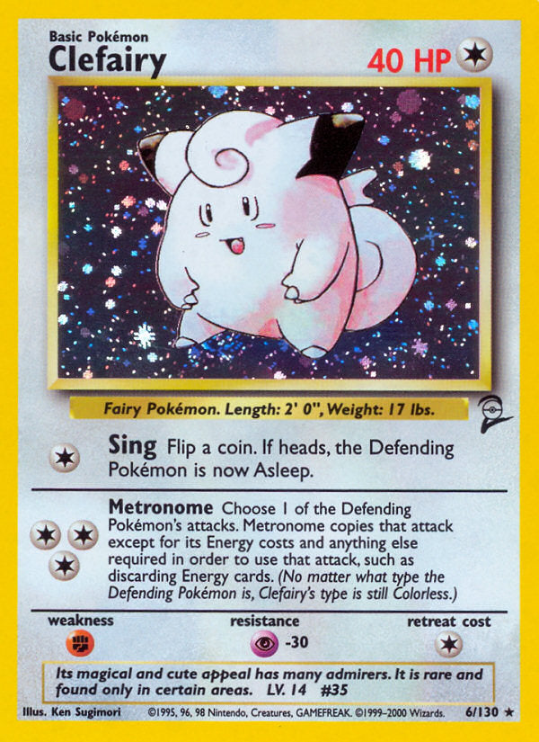 Base Set 2 Holo Clefairy #6/130