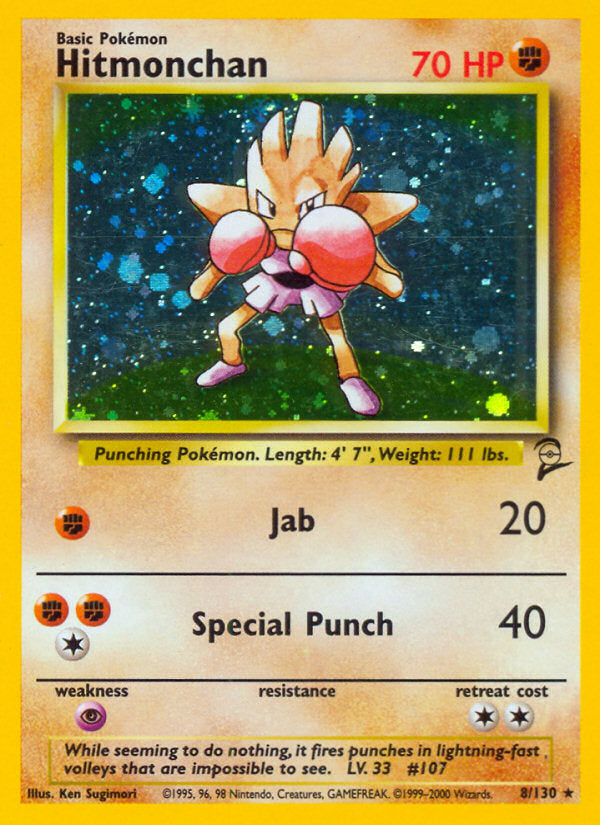 Base Set 2 Holo Hitmonchan #8/130