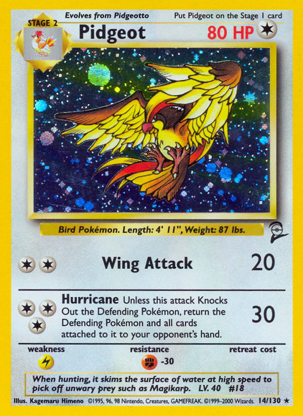 Base Set 2 Holo Pidgeot #14/130