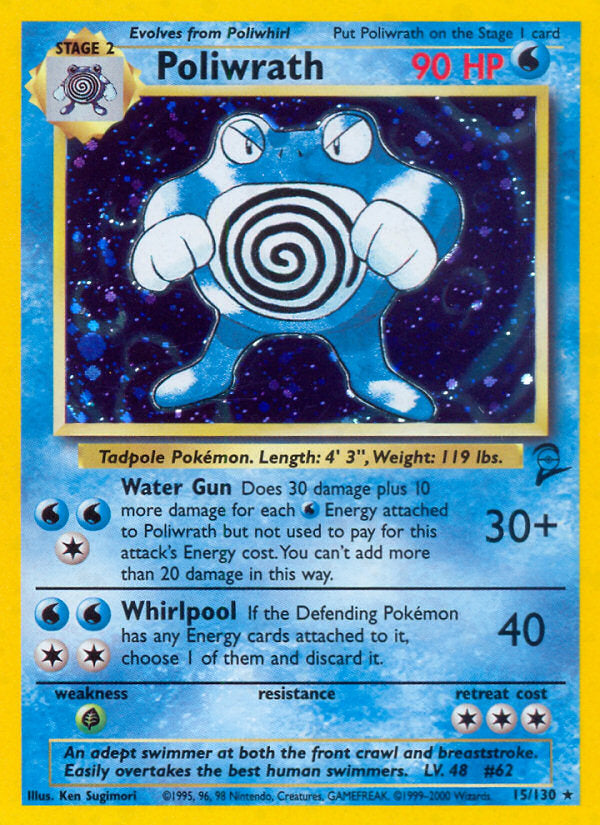 Base Set 2 Holo Poliwrath #15/130