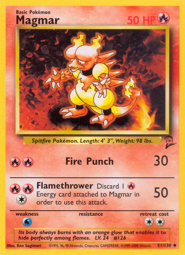 Base Set 2 Magmar #51/130