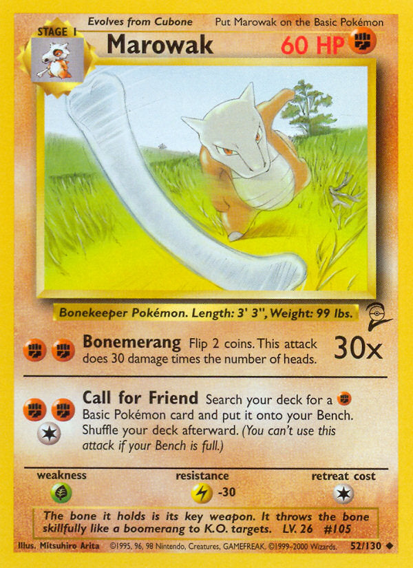Base Set 2 Marowak #52/130