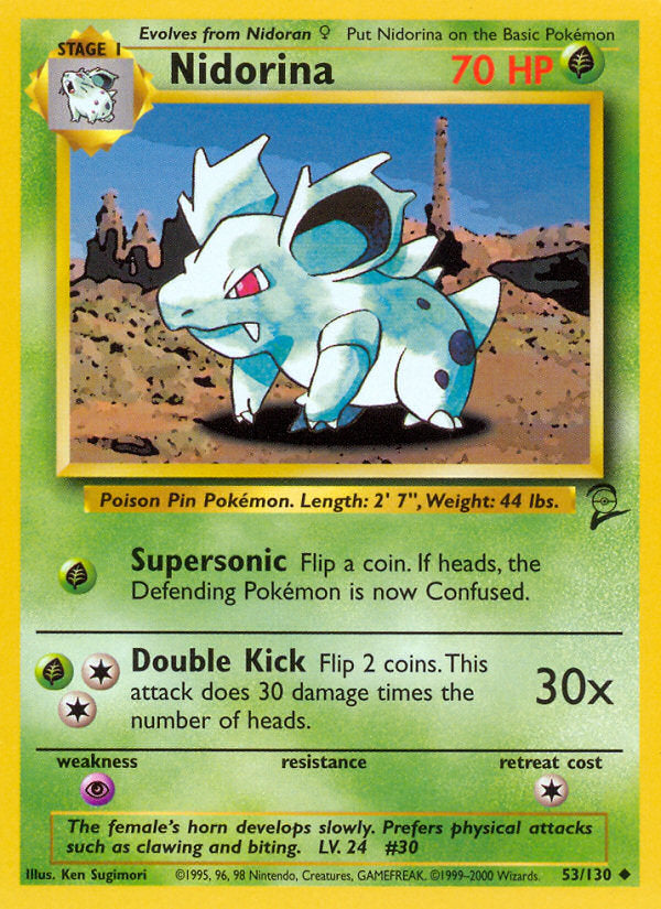 Base Set 2 Nidorina #53/130