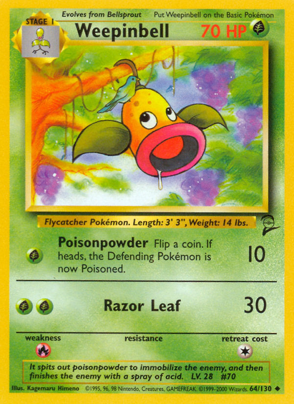 Base Set 2 Weepinbell #64/130