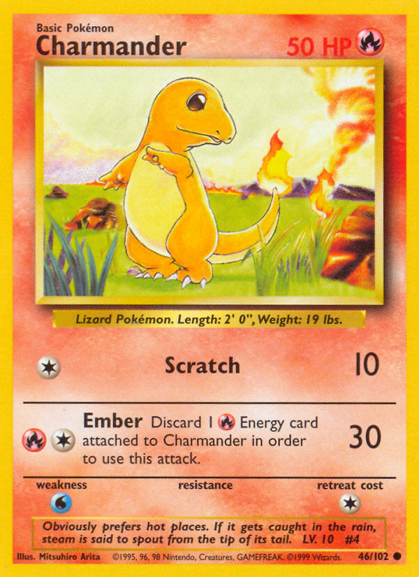 Base set Charmander #46/102 unlimited