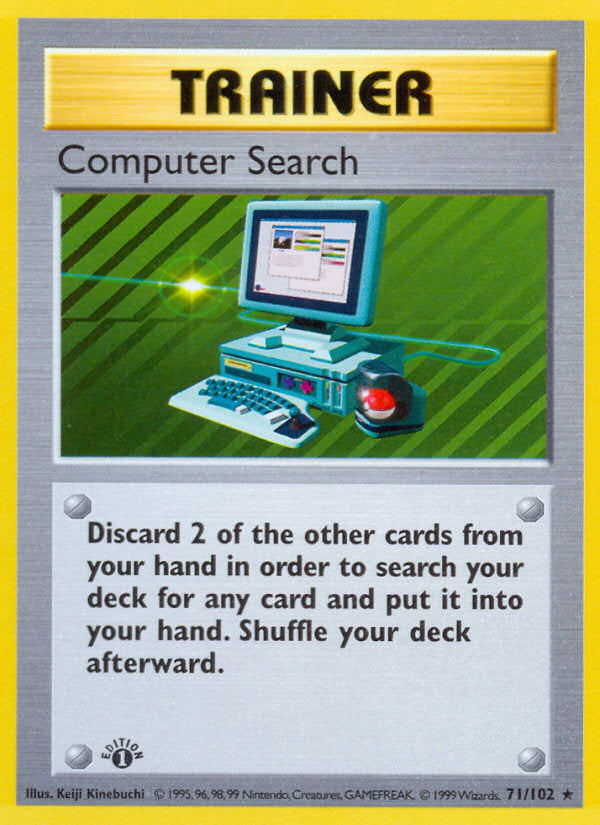 Base set Computer search #71/102 first edition