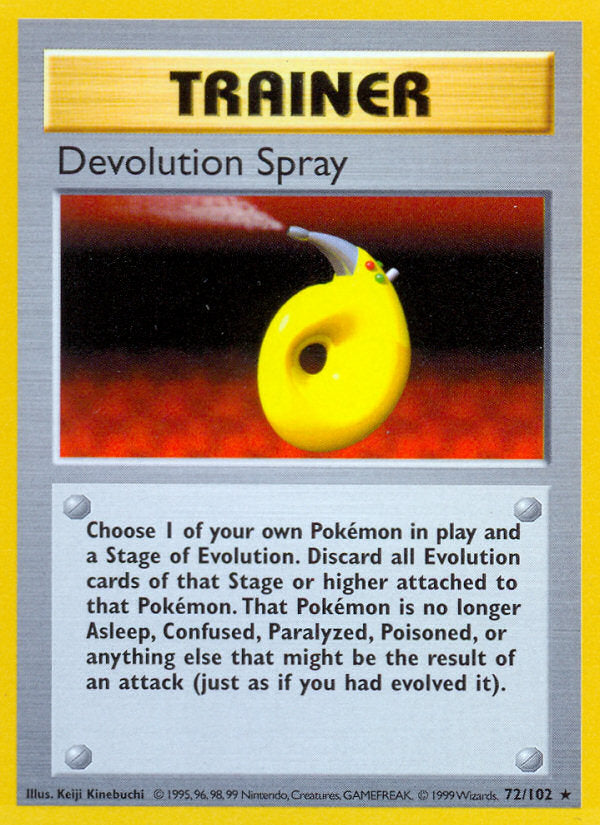 Base set Devolution spray #72/102 shadowless