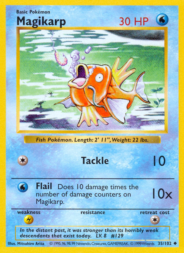 Base set Magikarp #35/102 shadowless