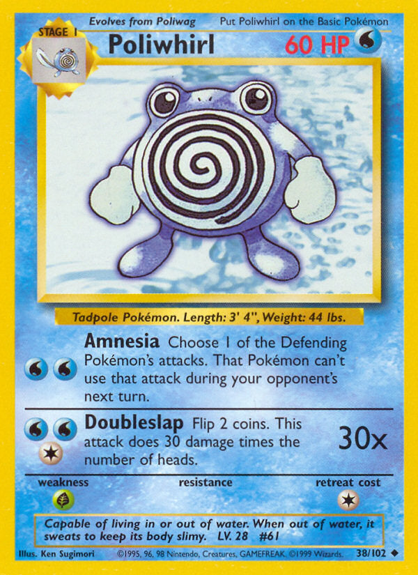 Base set Poliwhirl #38/102 unlimited