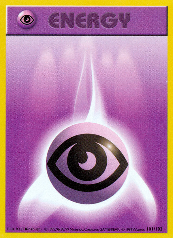 Base set Psychic Energy #101/102 shadowless