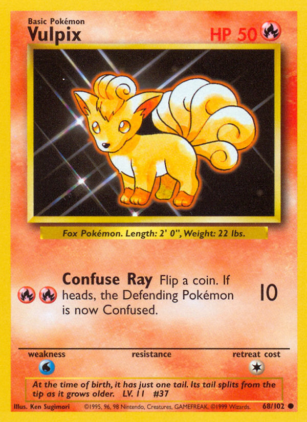 Base set Vulpix #68/102 unlimited