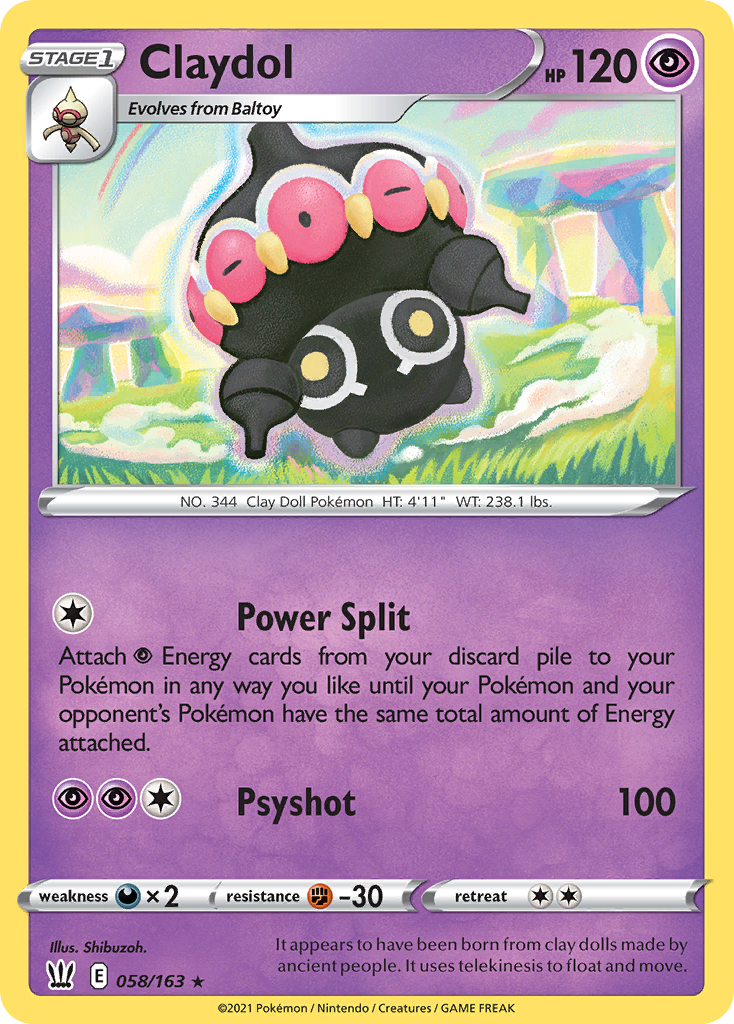 Battle Styles Claydol #58/163