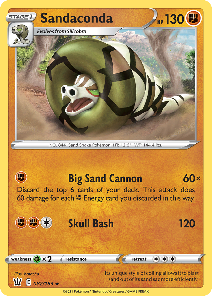 Battle Styles Holo Sandaconda #82/163