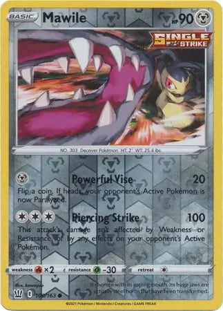 Battle Styles Mawile #100/163 reverse holo
