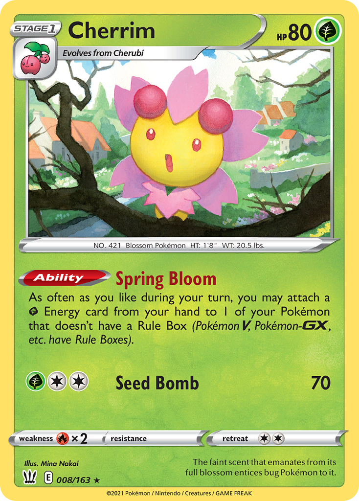 Battle Styles Non - Holo Cherrim #8/163