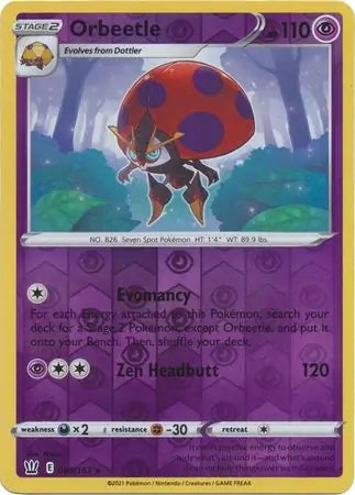 Battle Styles Orbeetle #65/163 reverse holo