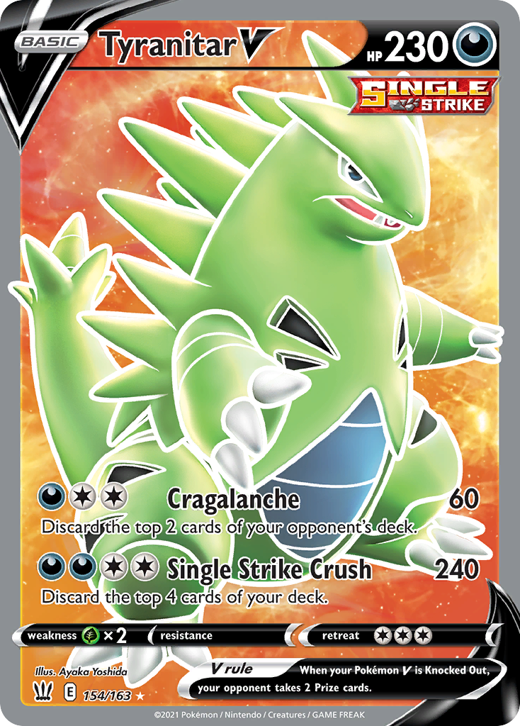 Battle Styles Tyranitar V #154/163