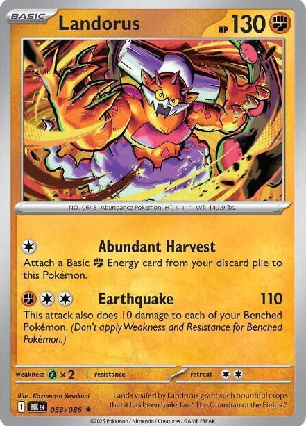 Black Bolt Holo Landorus #53/86